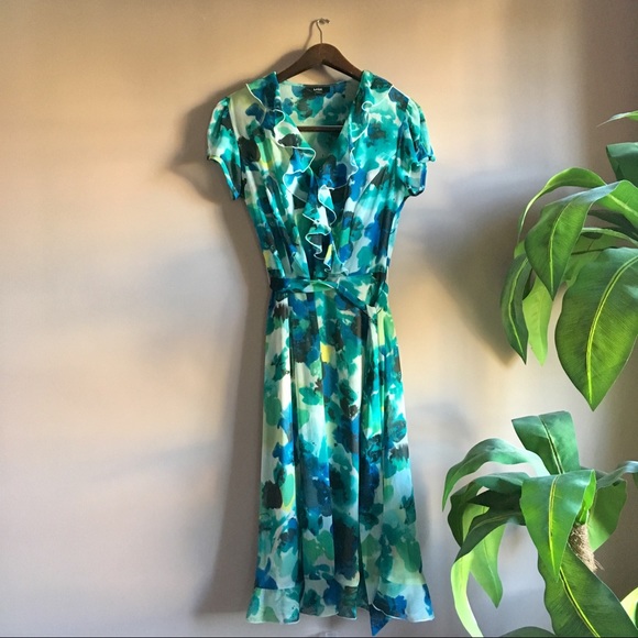 MSK Dresses & Skirts - 🎉Host Pick🎉 MSK Ruffle Wrap Midi Dress